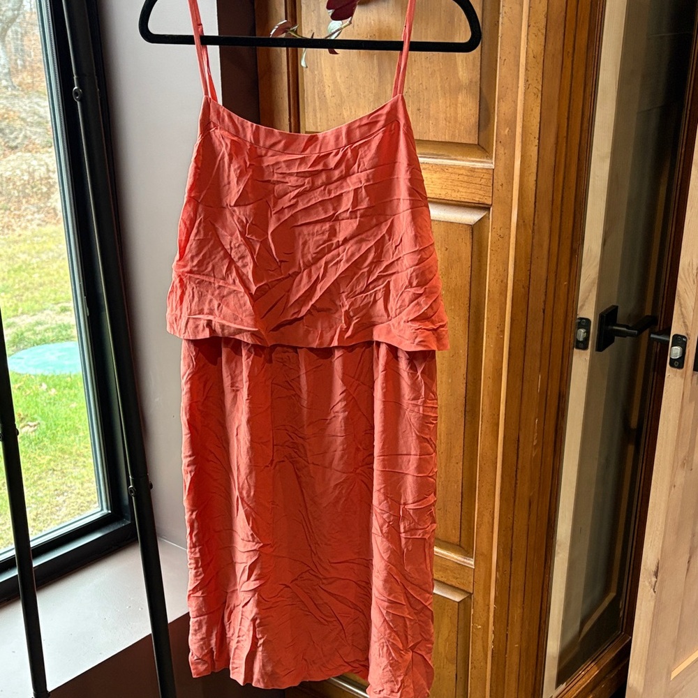 Coral Sleeveless Dress